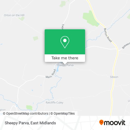 Sheepy Parva map