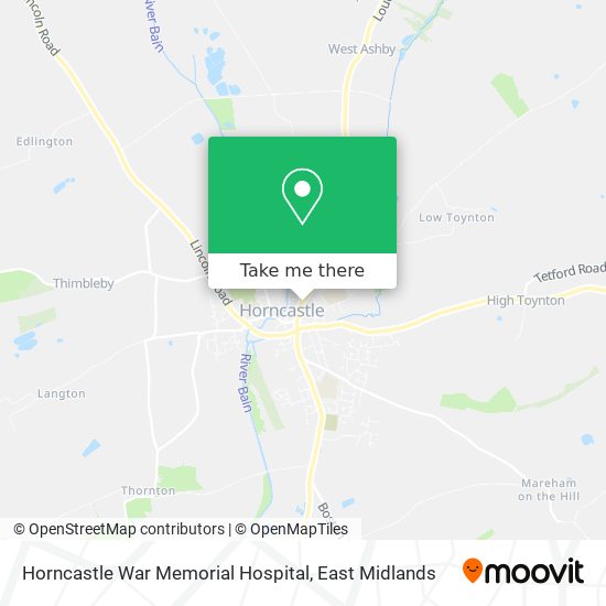 Horncastle War Memorial Hospital map