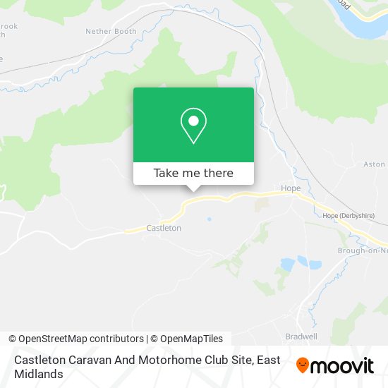 Castleton Caravan And Motorhome Club Site map