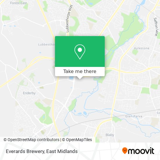 Everards Brewery map