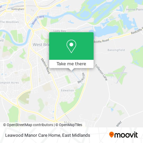Leawood Manor Care Home map