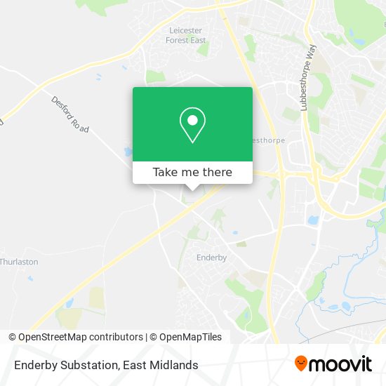 Enderby Substation map