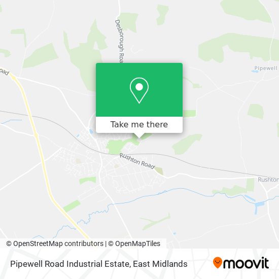 Pipewell Road Industrial Estate map