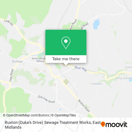 Buxton (Duke's Drive) Sewage Treatment Works map