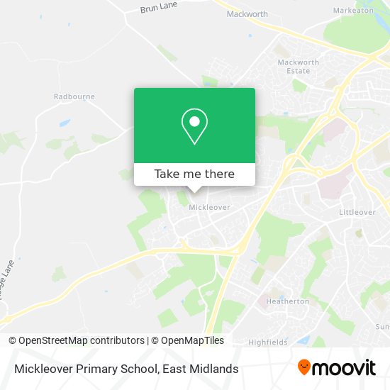 Mickleover Primary School map