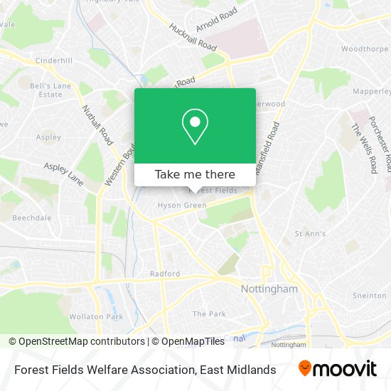 Forest Fields Welfare Association map