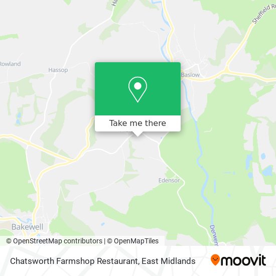 Chatsworth Farmshop Restaurant map