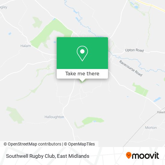 Southwell Rugby Club map