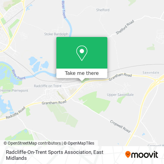 Radcliffe-On-Trent Sports Association map