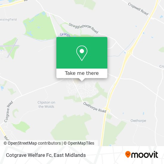 Cotgrave Welfare Fc map