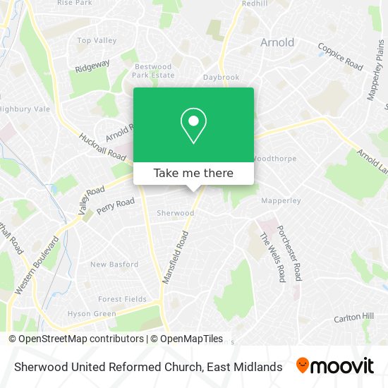 Sherwood United Reformed Church map
