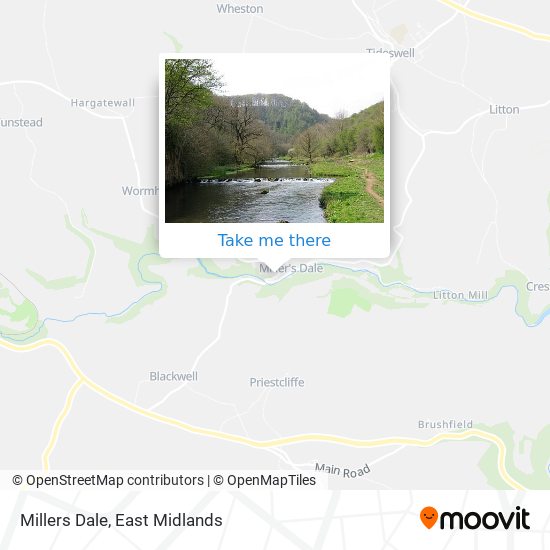 Millers Dale map