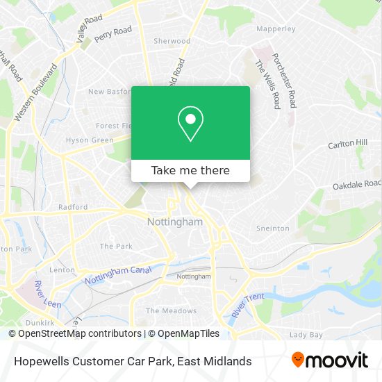 Hopewells Customer Car Park map