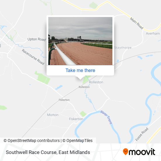 Southwell Race Course map