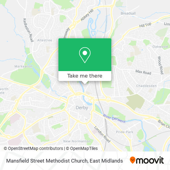 Mansfield Street Methodist Church map