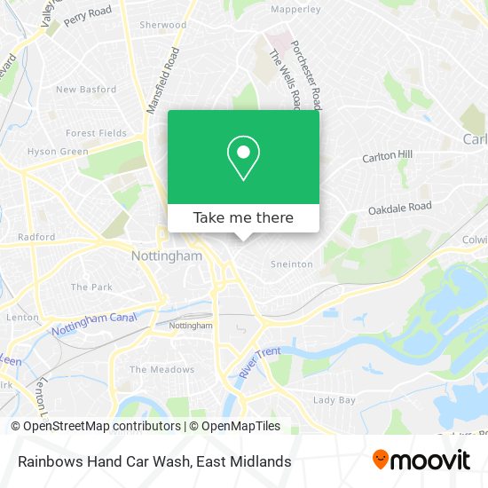 Rainbows Hand Car Wash map