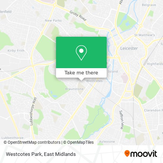 Westcotes Park map