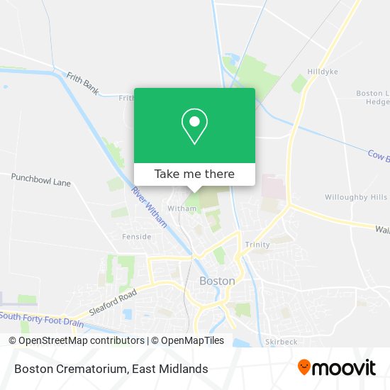 Boston Crematorium map
