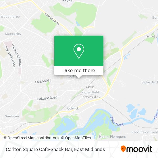 Carlton Square Cafe-Snack Bar map