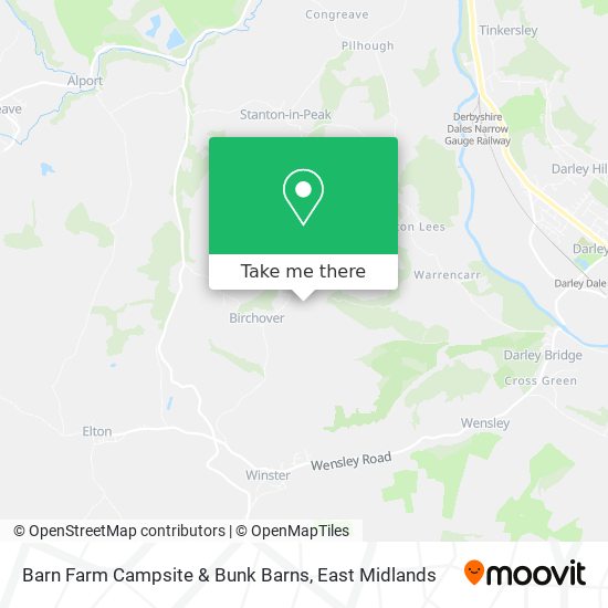 Barn Farm Campsite & Bunk Barns map