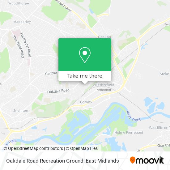 Oakdale Road Recreation Ground map