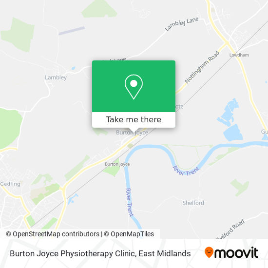Burton Joyce Physiotherapy Clinic map