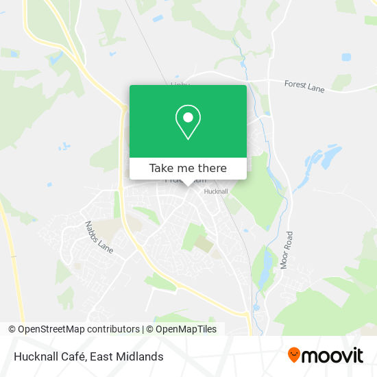 Hucknall Café map