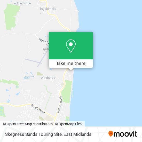 Skegness Sands Touring Site map