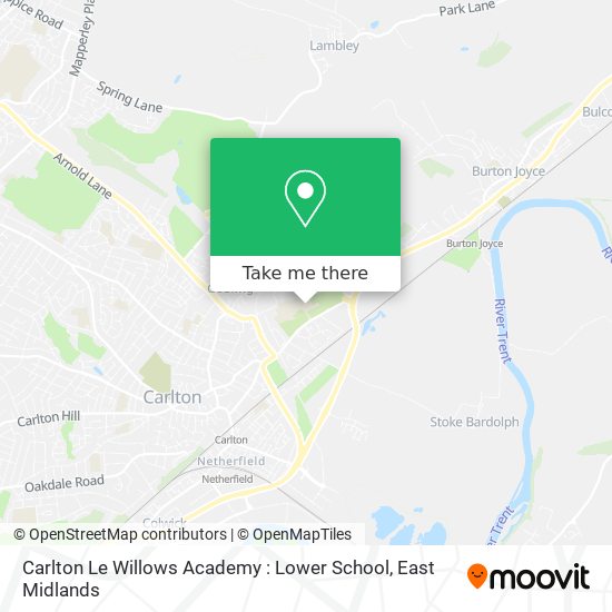 Carlton Le Willows Academy : Lower School map