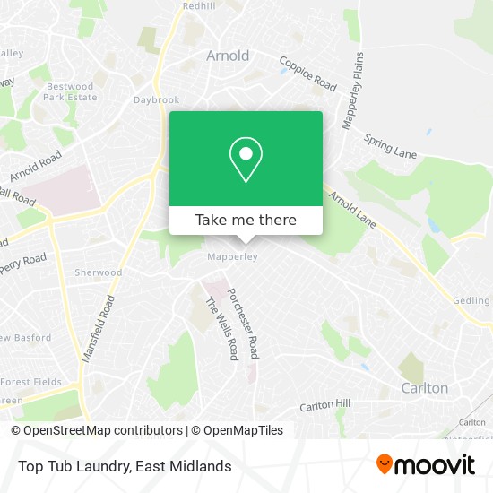 Top Tub Laundry map