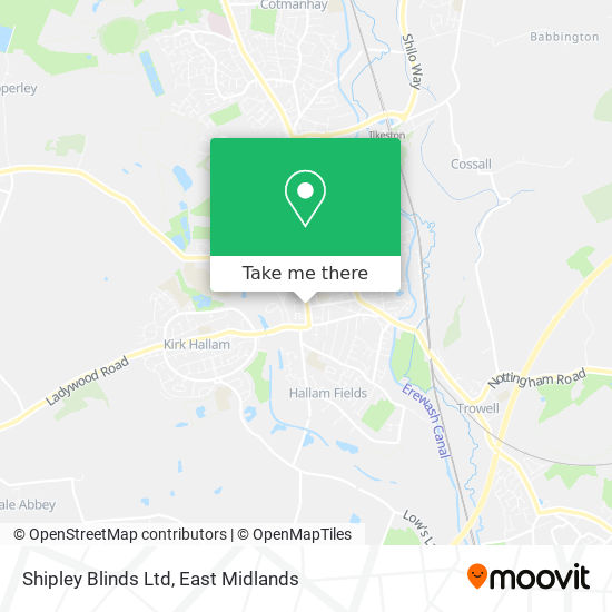 Shipley Blinds Ltd map
