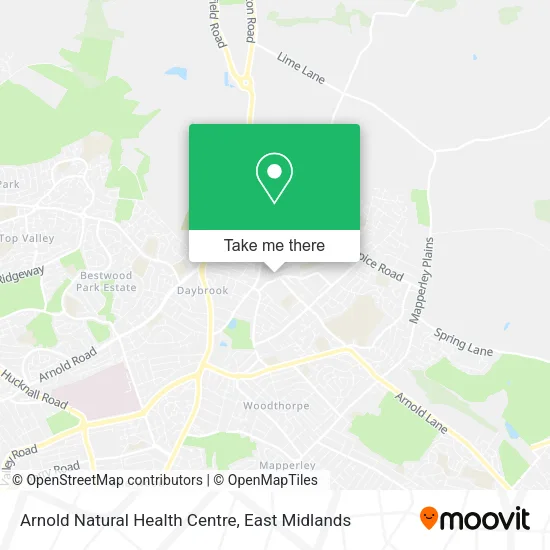 Arnold Natural Health Centre map