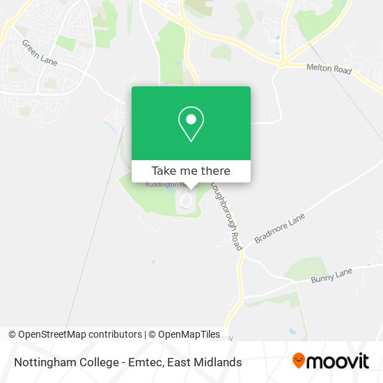 Nottingham College - Emtec map