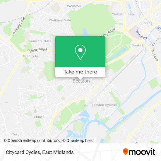 Citycard Cycles map
