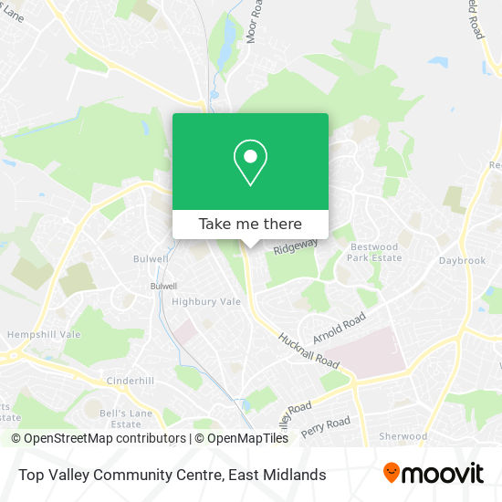 Top Valley Community Centre map
