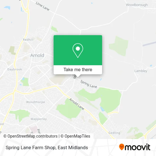 Spring Lane Farm Shop map