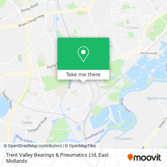 Trent Valley Bearings & Pneumatics Ltd map