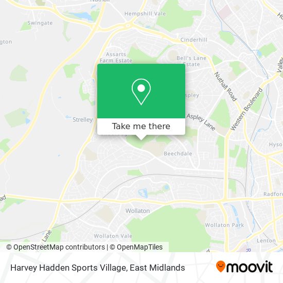 Harvey Hadden Sports Village map