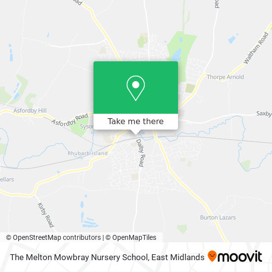 The Melton Mowbray Nursery School map