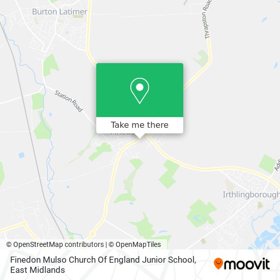 Finedon Mulso Church Of England Junior School map