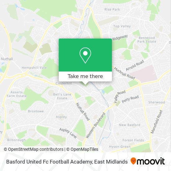 Basford United Fc Football Academy map