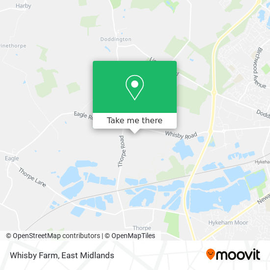 Whisby Farm map