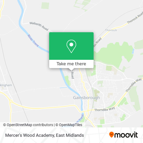 Mercer's Wood Academy map