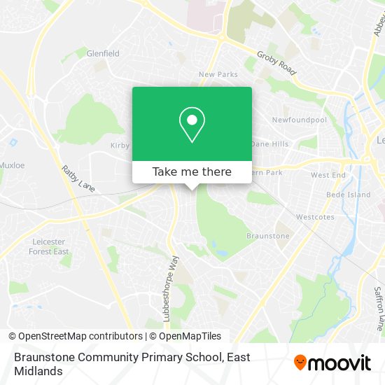 Braunstone Community Primary School map