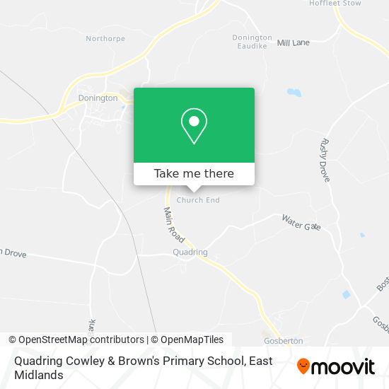 Quadring Cowley & Brown's Primary School map
