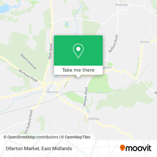 Ollerton Market map