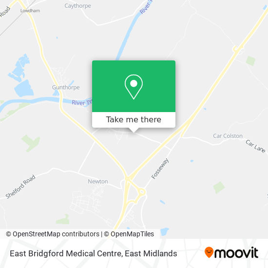 East Bridgford Medical Centre map