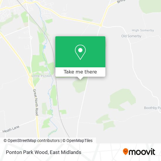 Ponton Park Wood map