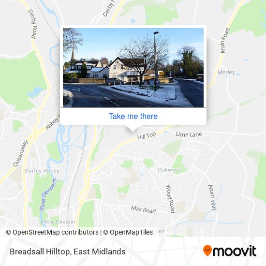 Breadsall Hilltop map