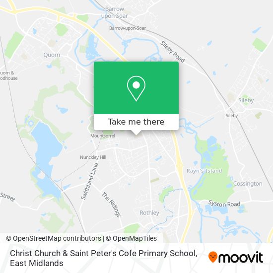 Christ Church & Saint Peter's Cofe Primary School map